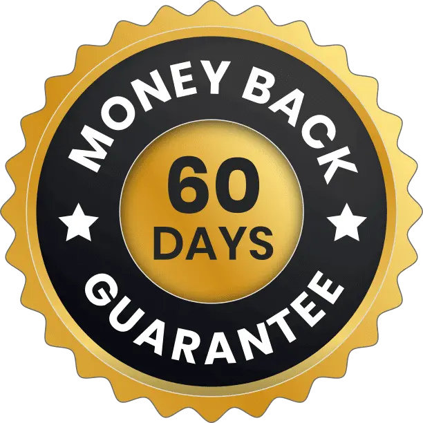 AquaSculpt 60-Day Money-Back Guarantee Badge - Risk-Free Weight Loss