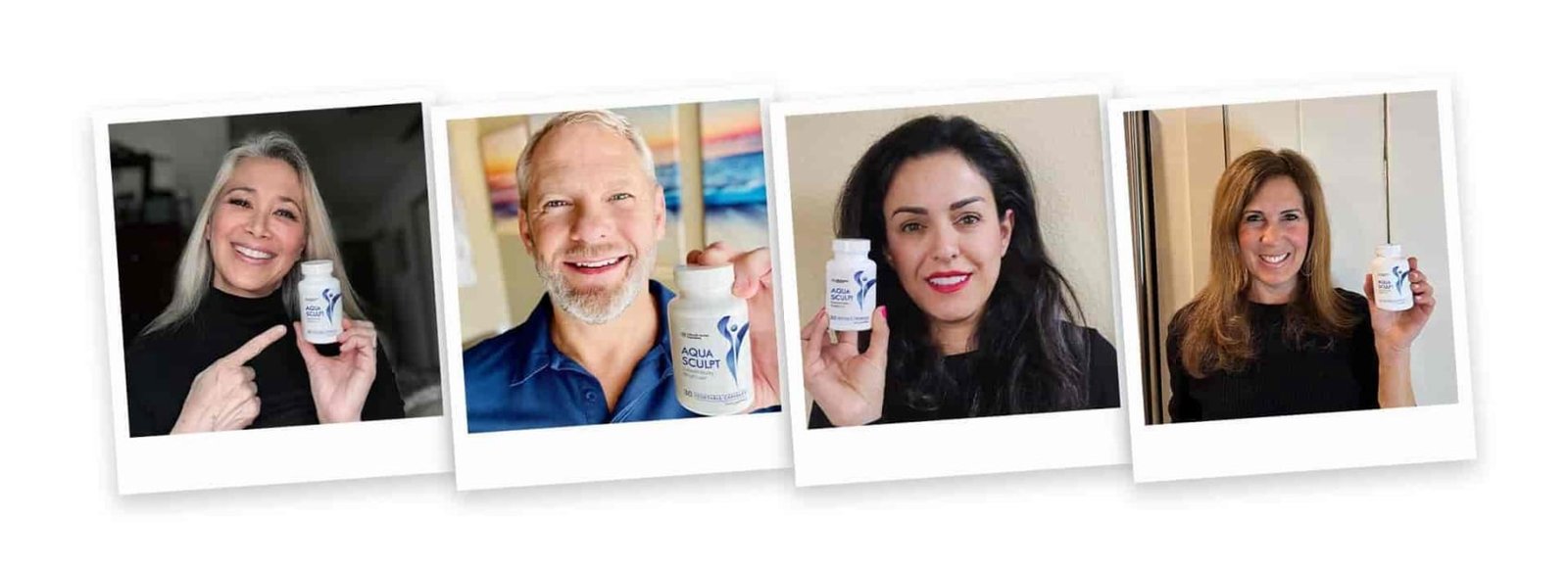 Real Verified Buyers Holding AquaSculpt Supplement for Effective Weight Loss Results